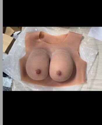 Silicone prosthetic full breast